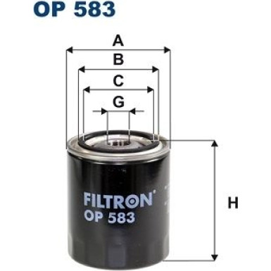 Filtron Ölfilter OP 583