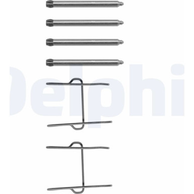 Delphi Zubehörsatz, Scheibenbremsbelag LX0081 Delphi Zubehörsatz, Scheibenbremsbelag LX0081