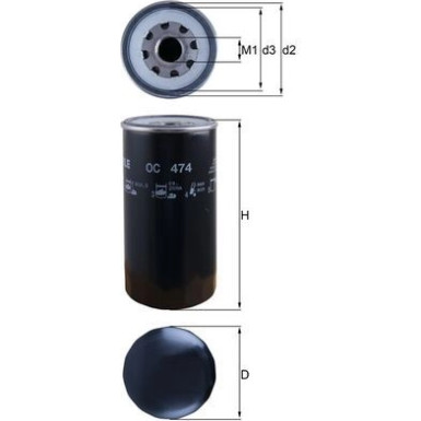 Ölfilter OC 474 Ölfilter OC 474