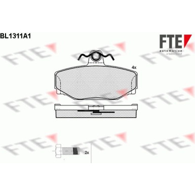 FTE Bremsbelagsatz, Scheibenbremse 9010100