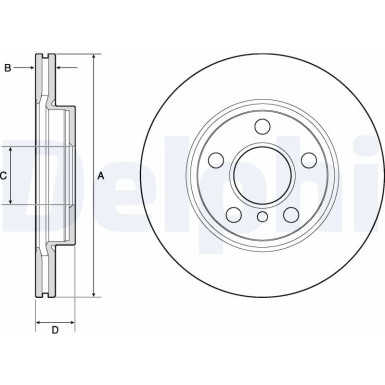 Delphi Bremsscheibe BG4704C Delphi Bremsscheibe BG4704C