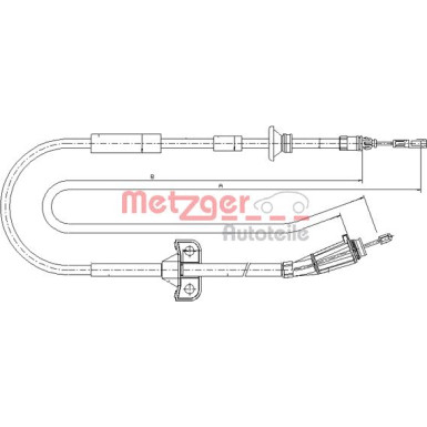 Metzger Seilzug, Feststellbremse 10.8065 Metzger Seilzug, Feststellbremse 10.8065