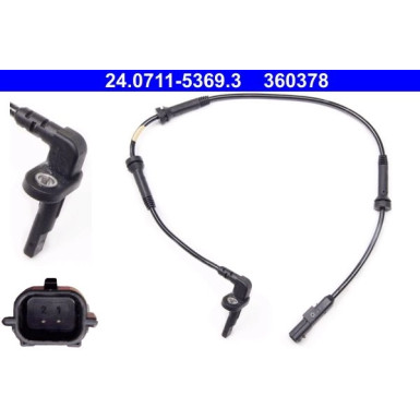 Sensor, Raddrehzahl 24.0711-5369.3