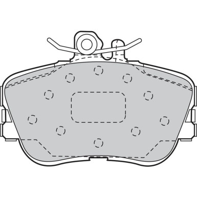 Valeo Bremsbelagsatz, Scheibenbremse 598013 Valeo Bremsbelagsatz, Scheibenbremse 598013
