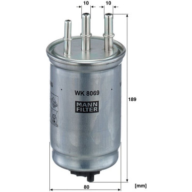 Mann-Filter Kraftstofffilter WK 8069 Mann-Filter Kraftstofffilter WK 8069