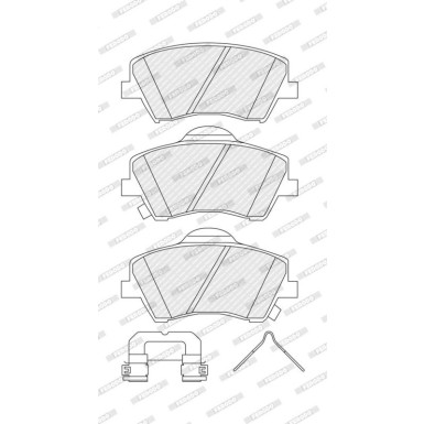 Ferodo Bremsbelagsatz, Scheibenbremse PREMIER ECO FRICTION FDB5205 Ferodo Bremsbelagsatz, Scheibenbremse PREMIER ECO FRICTION FDB5205