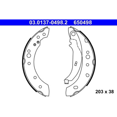 Bremsbackensatz 03.0137-0498.2 Bremsbackensatz 03.0137-0498.2