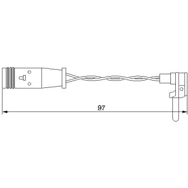 BOSCH Warnkontakt, Bremsbelagverschleiß 1 987 474 966 BOSCH Warnkontakt, Bremsbelagverschleiß 1 987 474 966