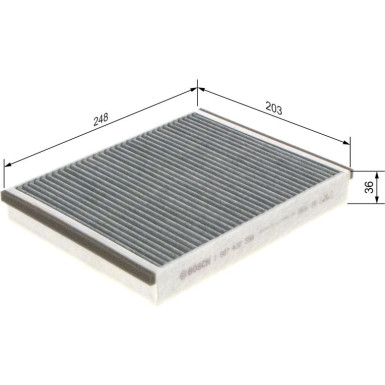 BOSCH 1 987 432 598 Innenraumfilter BOSCH 1 987 432 598 Innenraumfilter