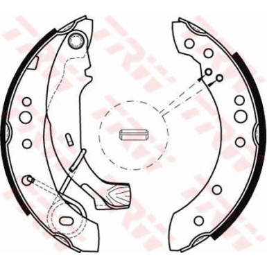 TRW Bremsbackensatz GS8467 TRW Bremsbackensatz GS8467