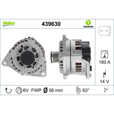 Generator Valeo Origins New OE TECHNOLOGIE 439630
