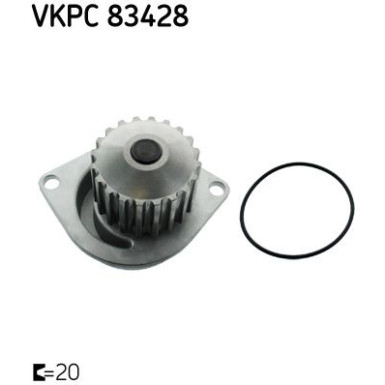 SKF Wasserpumpe VKPC 83428 SKF Wasserpumpe VKPC 83428