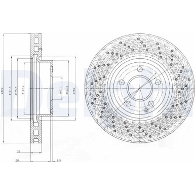 Delphi Bremsscheibe BG9076C Delphi Bremsscheibe BG9076C