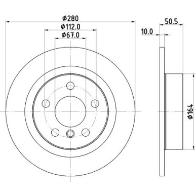Hella Bremsscheibe PRO 8DD 355 122-661