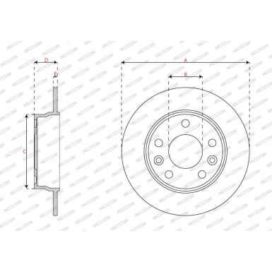 Bremsscheibe DDF3045C Bremsscheibe DDF3045C