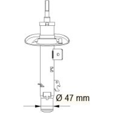 KYB Stoßdämpfer Vorne rechts Excel-G 339709