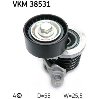 Spannrolle, Keilrippenriemen VKM 38531 Spannrolle, Keilrippenriemen VKM 38531