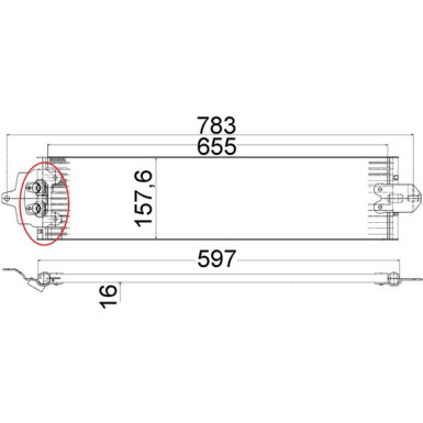 Mahle Ölkühler, Automatikgetriebe BEHR Premium Line CLC 49 000P