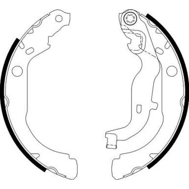 Hella Bremsbackensatz 8DB 355 022-261 Hella Bremsbackensatz 8DB 355 022-261
