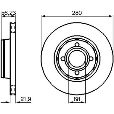 Bremsscheibe 0 986 478 128 Bremsscheibe 0 986 478 128