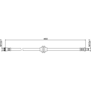 Metzger Bremsschlauch 4111833