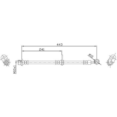 Metzger Bremsschlauch 4115189