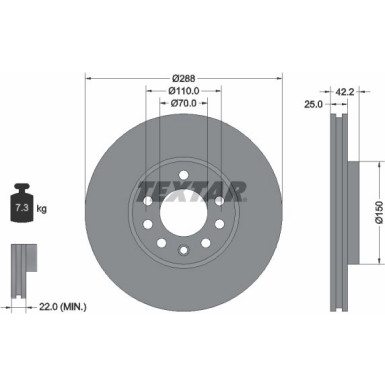 Bremsscheibe 92075603 Bremsscheibe 92075603