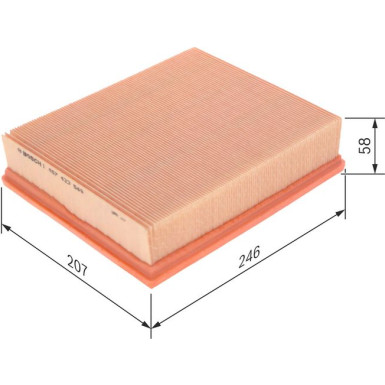 BOSCH 1 457 433 549 Luftfilter BOSCH 1 457 433 549 Luftfilter