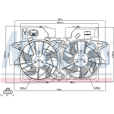 Nissens Lüfter, Motorkühlung 85278