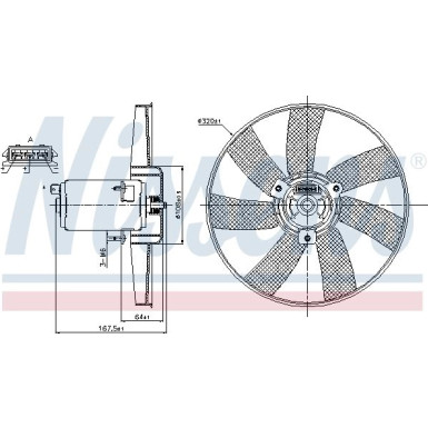 Nissens Lüfter, Motorkühlung 85677