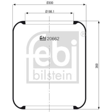 FEBI BILSTEIN 20662 Federbalg, Luftfederung