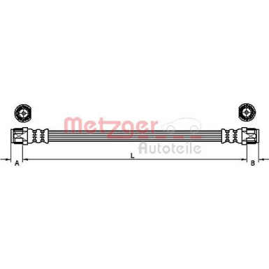 Metzger Bremsschlauch 4110224