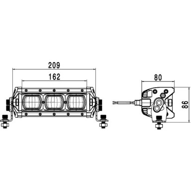 Hella Arbeitsscheinwerfer 1GE 360 000-002 Hella Arbeitsscheinwerfer 1GE 360 000-002