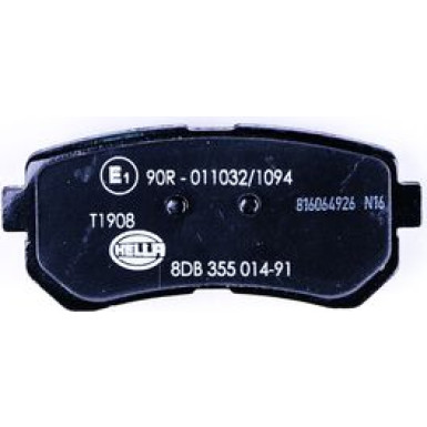 Hella Bremsbelagsatz, Scheibenbremse 8DB 355 014-911 Hella Bremsbelagsatz, Scheibenbremse 8DB 355 014-911