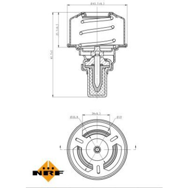 NRF Thermostat, Kühlmittel 725007 NRF Thermostat, Kühlmittel 725007