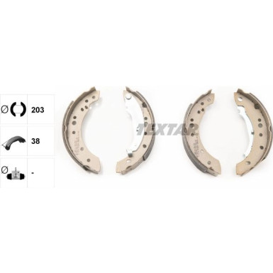 Bremsbackensatz 91071400 Bremsbackensatz 91071400