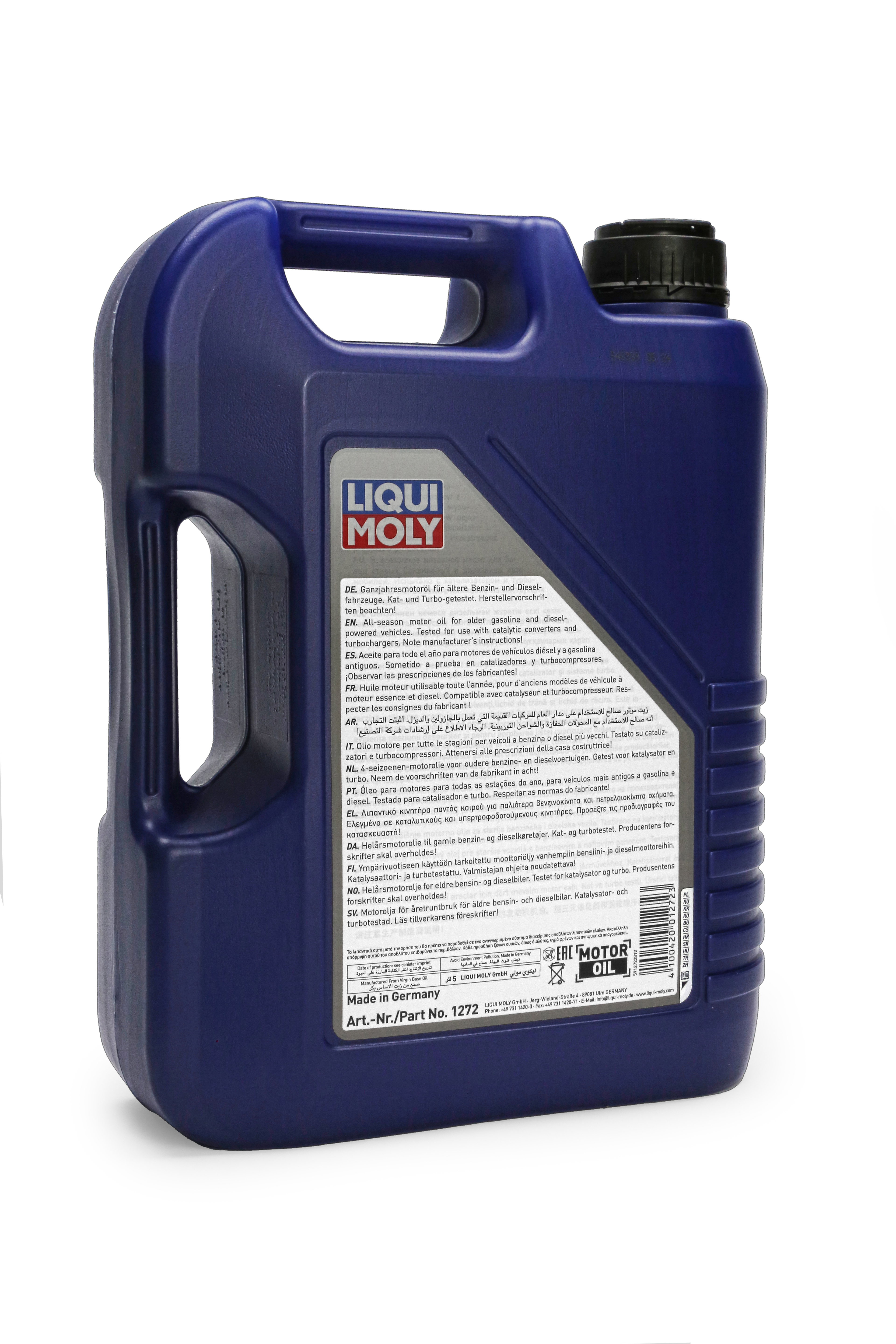 1272 LIQUI MOLY Touring High Tech 10W-30, 5L Mineralisches Ganzjahresmotoröl