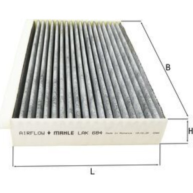 Filter, Innenraumluft LAK 684 Filter, Innenraumluft LAK 684