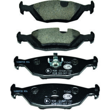 Hella Bremsbelagsatz, Scheibenbremse 8DB 355 007-521 Hella Bremsbelagsatz, Scheibenbremse 8DB 355 007-521