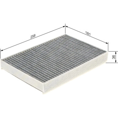 BOSCH 1 987 435 573 Innenraumfilter FILTER+ BOSCH 1 987 435 573 Innenraumfilter FILTER+