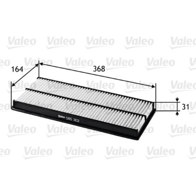 Valeo Luftfilter 585302