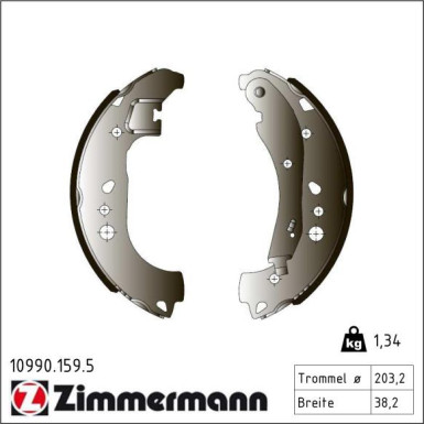Bremsbackensatz 10990.159.5 Bremsbackensatz 10990.159.5