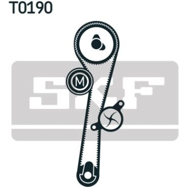SKF Wasserpumpe + Zahnriemensatz VKMC 06002