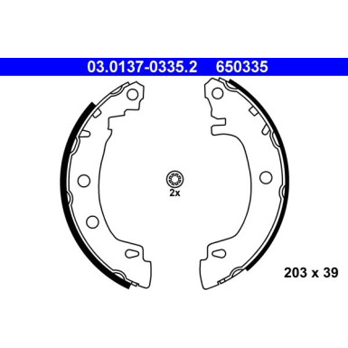 Bremsbackensatz 03.0137-0335.2 Bremsbackensatz 03.0137-0335.2