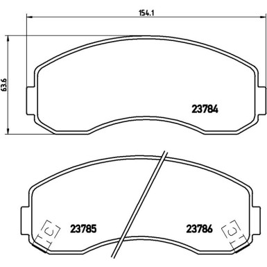 Brembo Bremsbelagsatz, Scheibenbremse PRIME LINE P 99 003