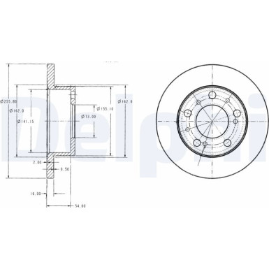 Bremsscheibe BG2253 Bremsscheibe BG2253