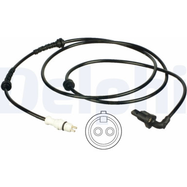 Delphi Sensor, Raddrehzahl SS20347 Delphi Sensor, Raddrehzahl SS20347