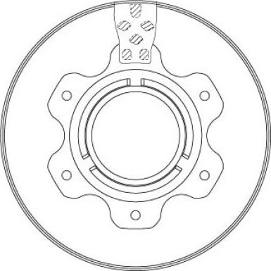 Bremsscheibe TRW SINGLE DF6743S