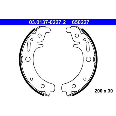 Bremsbackensatz 03.0137-0227.2 Bremsbackensatz 03.0137-0227.2