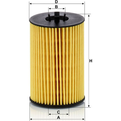MANN-FILTER HU 7020 z Ölfilter mit Dichtung